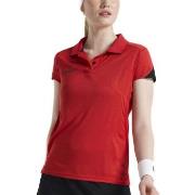 Craft Pro Control Impact Polo W Röd polyester Small Dam