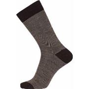 Egtved Strumpor Twin Wool Cotton Sock Mörkbrun Strl 45/48