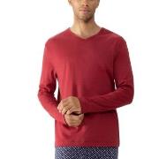 Mey Solid Night Long-Sleeved T-Shirt Röd bomull Small Herr