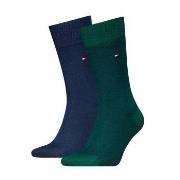 Tommy Hilfiger Strumpor 2P Men Birdeye Sock Blå/Grön Strl 39/42 Herr