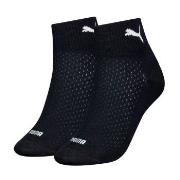 Puma Strumpor 2P Women Quarter Socks Svart Strl 39/42 Dam