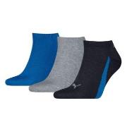 Puma Strumpor 3P Lifestyle Sneaker Socks Svart/Blå Strl 39/42