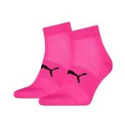 Puma Strumpor 2P Sport Light Quarter Socks Rosa Strl 39/42