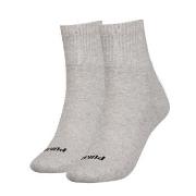 Puma Strumpor 2P Women Heart Logo Short Crew Socks Grå Strl 39/42 Dam