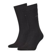 Calvin Klein Strumpor 2P Carter Casual Flat Knit Sock Svart Strl 39/42...