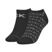 Calvin Klein Strumpor 2P Callie Sneaker Logo Sock Svart Strl 40/46 Dam