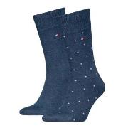 Tommy Hilfiger Strumpor 2P Men Dot Socks Jeansblå Strl 39/42 Herr