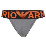 Armani Cotton Jockstrap Kalsonger Grå/Orange bomull Small Herr