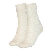 Tommy Hilfiger Strumpor 2P Classic Small Stripe Socks Vanilj Strl 39/4...
