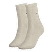 Tommy Hilfiger Strumpor 2P Women Classic Casual Socks Beige Strl 39/42...