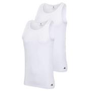 adidas 2P Active Flex Cotton Tank Top Vit bomull Small Herr
