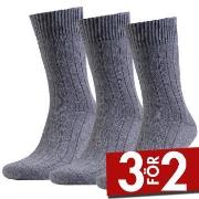 Amanda Christensen Strumpor 3P Supreme Wool Sock Grå Strl 39/42