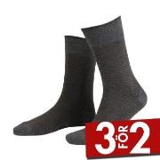 Amanda Christensen Strumpor True Stripe Ankle Sock Grå Strl 39/42
