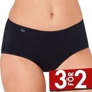 Sloggi Trosor 3P 24 7 Microfibre Midi Briefs Svart polyamid 38 Dam