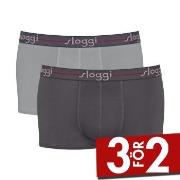 Sloggi Kalsonger 2P For Men Start Hip Flerfärgad bomull Small Herr