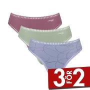 Sloggi Trosor 3P GO Crush High Leg Briefs Flerfärgad-2 bomull Small Da...