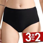Sloggi Trosor 3P GO Daily Cotton High Waist Brief Svart bomull Small D...