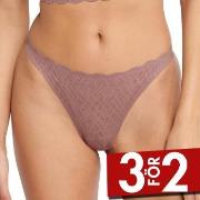 Sloggi Trosor ZERO Feel Bliss String Brief Brun Small Dam