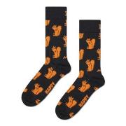 Happy socks Strumpor Squirrel Sock Svart mönstrad bomull Strl 41/46