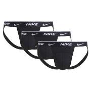 Nike Kalsonger 6P Everyday Cotton Stretch Jockstrap Svart/Vit bomull S...