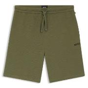BOSS Waffle Nightwear Shorts Grön/Khaki Medium Herr
