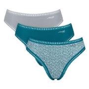 Sloggi Trosor 3P GO Crush High Leg Briefs Turkos Mönster bomull Small ...