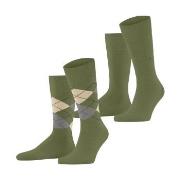 Burlington Strumpor 2P Everyday Mix Cotton Sock Grön Strl 40/46 Herr