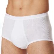 Schiesser Kalsonger Classic Brief With Fly Vit bomull Medium Herr