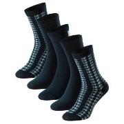 Schiesser Strumpor 5P Women Blue Bird Socks Svart/Marin/Vit Strl 39/42...