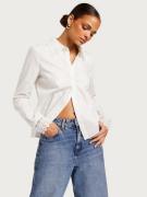Vero Moda - Skjortor - Bright White - Vmconnie Ls Crochet Shirt- Wed -...