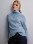 Selected Femme - Stickade tröjor - Cashmere Blue Melange - Slflulu Mik...