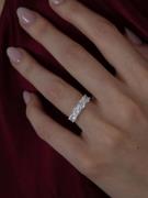 Muli Collection - Ringar - Silver - Quatro Zirconia Ring - Smycken - R...