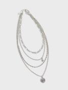 Pieces - Halsband - Silver Colour - Pcmarina F Combi Necklace - Smycke...
