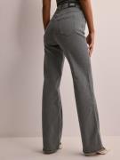 Dr Denim - High waisted jeans - Light Grey - Moxy Straight - Jeans