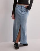 JDY - Blå - Jdybella Hw Long Skirt Dnm Noos