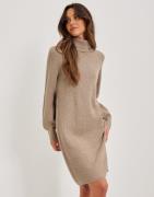 Object Collectors Item - Beige - Objmalena L/S Rollneck Dress Noos