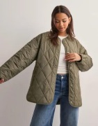 Pieces - Grön - Pcstella Quilted Jacket Noos Bc