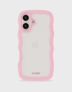 Holdit - Rosa - Wavy Case Transparent iPhone 16