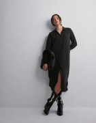 JDY - Svart - Jdydivya L/S Above Calf Dress Wvn D