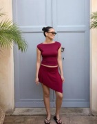 Nelly - Röd - Lovely Asymmetric Skirt