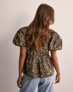 Nelly - Multi/Mönstrad - Bow Puff Sleeve Blouse