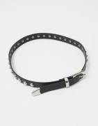 Only - Svart - Onlluca Studded Pu Jeans Belt Acc