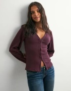 Nelly - Röd - Waist Focus Cardigan