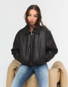 Only - Brun - Onlmarie Faux Leather Puffer Cc Otw