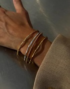 Muli Collection - Guld - Thin Bangle Bracelet