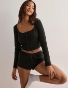 Juicy Couture - Svart - Pointelle Cardigan and Shorts