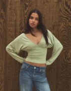 Nelly - Grön - Soft Plunge LS Top