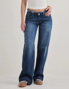Nelly - Blå - No Waist Loose Jeans