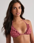 BECKSÖNDERGAARD - Röd - Asflora Bel Frill Bikini Top