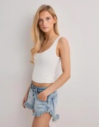 One Teaspoon - Blå - Dukes Low Waist Denim Shorts